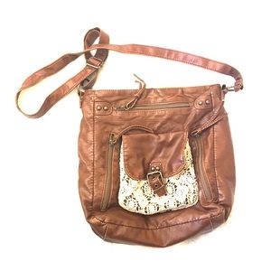 Brown satchel bag